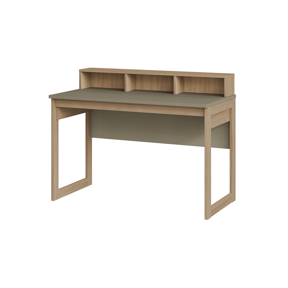 Kirjutuslaud STRANDA hallikasroheline / tamm, 120x60xH91 cm