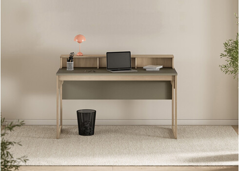 Kirjutuslaud STRANDA hallikasroheline / tamm, 120x60xH91 cm