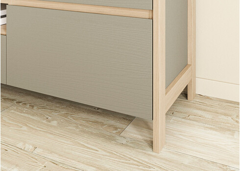 Tv-alus STRANDA hallikasroheline / tamm, 164x39xH58 cm