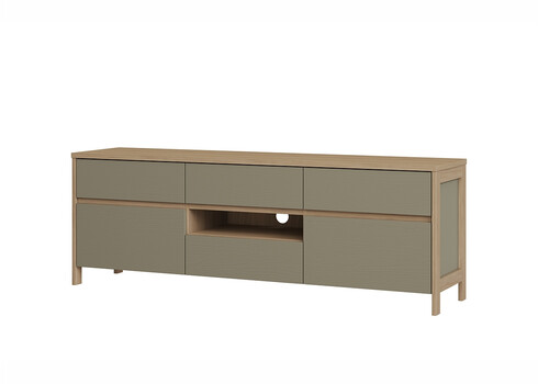 Tv-alus STRANDA hallikasroheline / tamm, 164x39xH58 cm