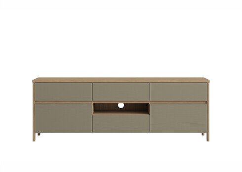 Tv-alus STRANDA hallikasroheline / tamm, 164x39xH58 cm