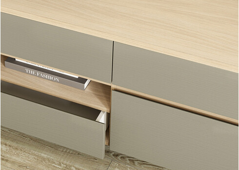 Tv-alus STRANDA hallikasroheline / tamm, 193x39xH58 cm