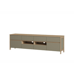 Tv-alus STRANDA hallikasroheline / tamm, 193x39xH58 cm