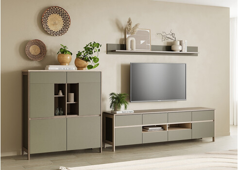 Kapp STRANDA hallikasroheline / tamm, 111x39xH125 cm