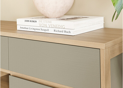 Kapp STRANDA hallikasroheline / tamm, 111x39xH125 cm