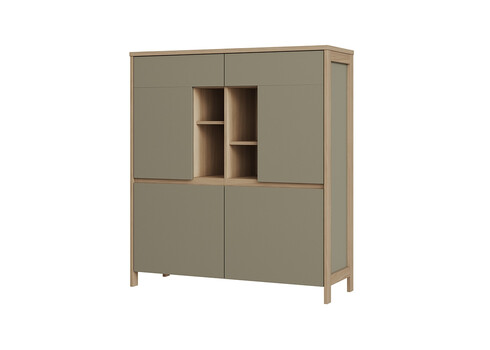 Kapp STRANDA hallikasroheline / tamm, 111x39xH125 cm