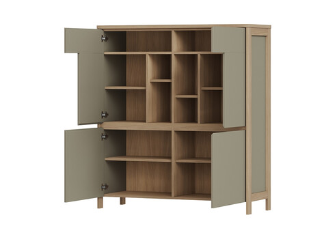 Kapp STRANDA hallikasroheline / tamm, 111x39xH125 cm