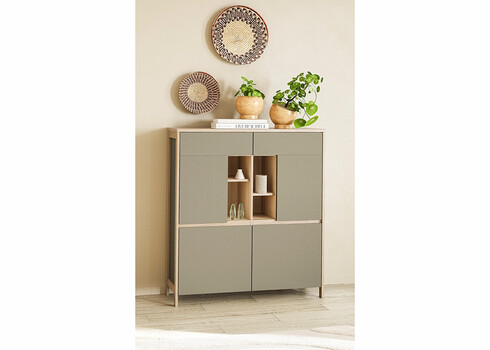 Kapp STRANDA hallikasroheline / tamm, 111x39xH125 cm