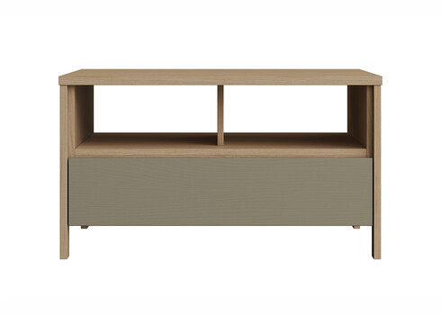 Diivanilaud STRANDA hallikasroheline / tamm, 80x60xH46 cm