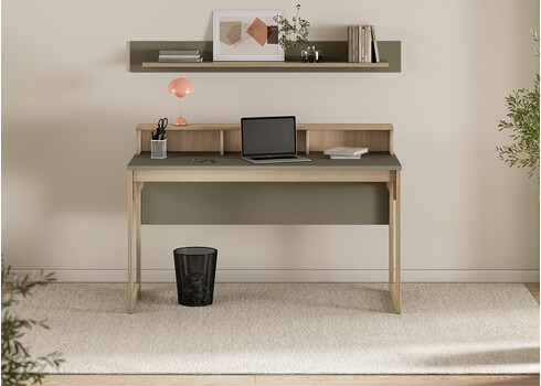 Kontorikomplekt STRANDA hallikasroheline / tamm