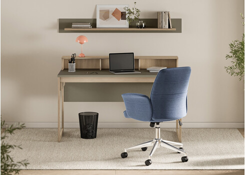 Kontorikomplekt STRANDA hallikasroheline / tamm