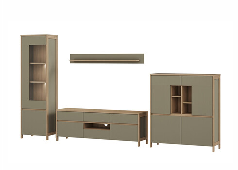 Elutoakomplekt STRANDA hallikasroheline / tamm