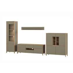 Elutoakomplekt STRANDA hallikasroheline / tamm