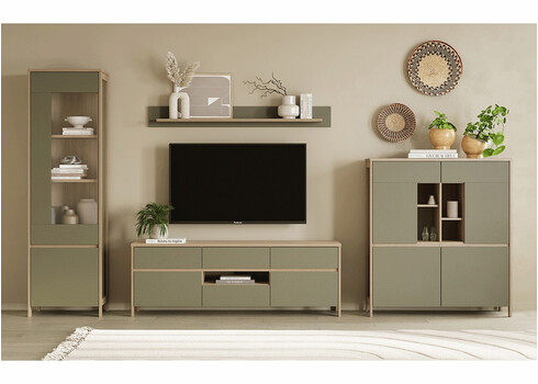 Elutoakomplekt STRANDA hallikasroheline / tamm