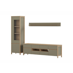 Elutoakomplekt STRANDA hallikasroheline / tamm