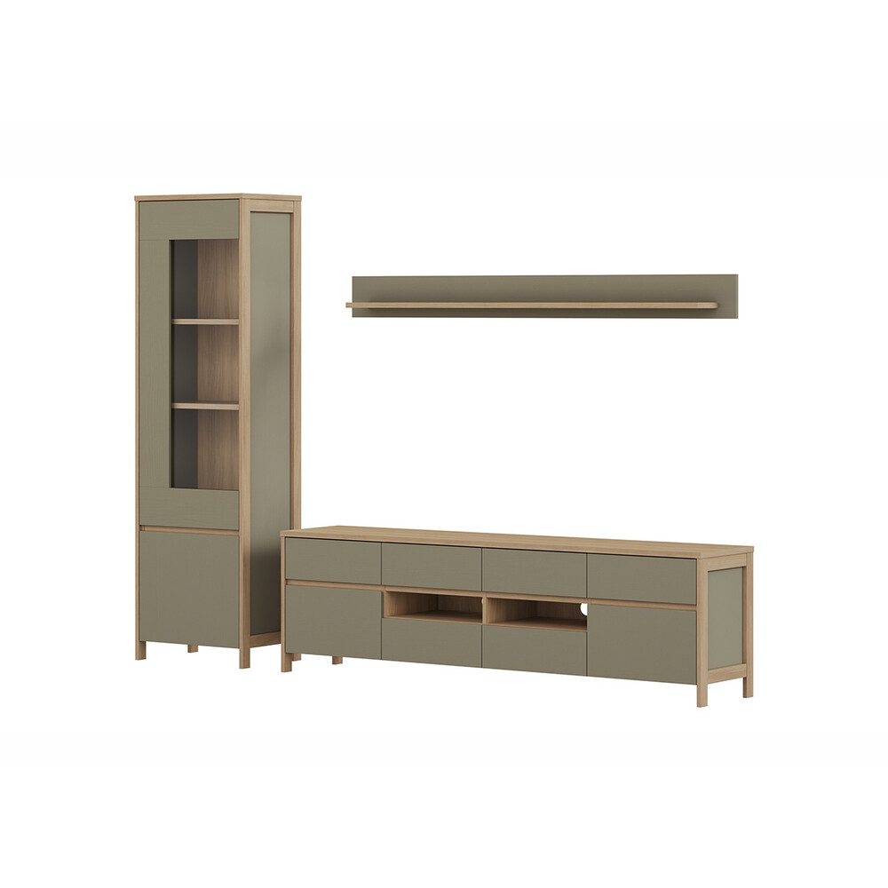 Elutoakomplekt STRANDA hallikasroheline / tamm