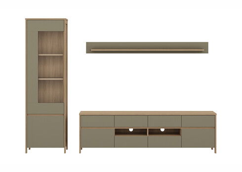 Elutoakomplekt STRANDA hallikasroheline / tamm