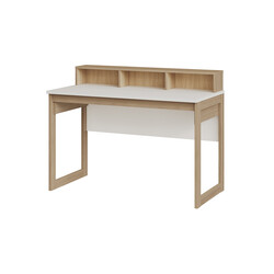 Kirjutuslaud STRANDA valge / tamm, 120x60xH91 cm