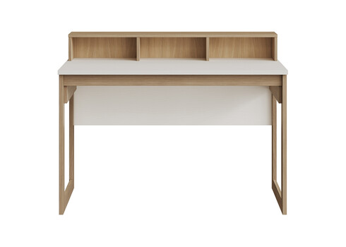 Kirjutuslaud STRANDA valge / tamm, 120x60xH91 cm