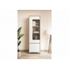 Vitriinkapp STRANDA valge / tamm, 58x39xH195 cm