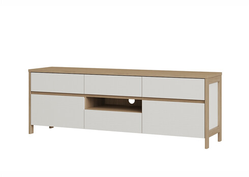 Tv-alus STRANDA valge / tamm, 164x39xH58 cm