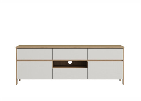 Tv-alus STRANDA valge / tamm, 164x39xH58 cm