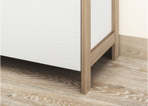 Tv-alus STRANDA valge / tamm, 164x39xH58 cm