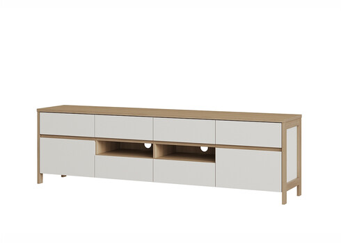 Tv-alus STRANDA valge / tamm, 193x39xH58 cm