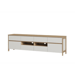 Tv-alus STRANDA valge / tamm, 193x39xH58 cm