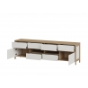Tv-alus STRANDA valge / tamm, 193x39xH58 cm