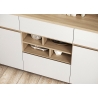 Tv-alus STRANDA valge / tamm, 193x39xH58 cm