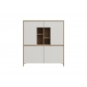 Kapp STRANDA valge / tamm, 111x39xH125 cm