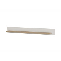 Seinariiul STRANDA valge / tamm, 150x17xH17 cm