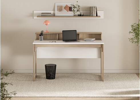 Kontorikomplekt STRANDA valge / tamm