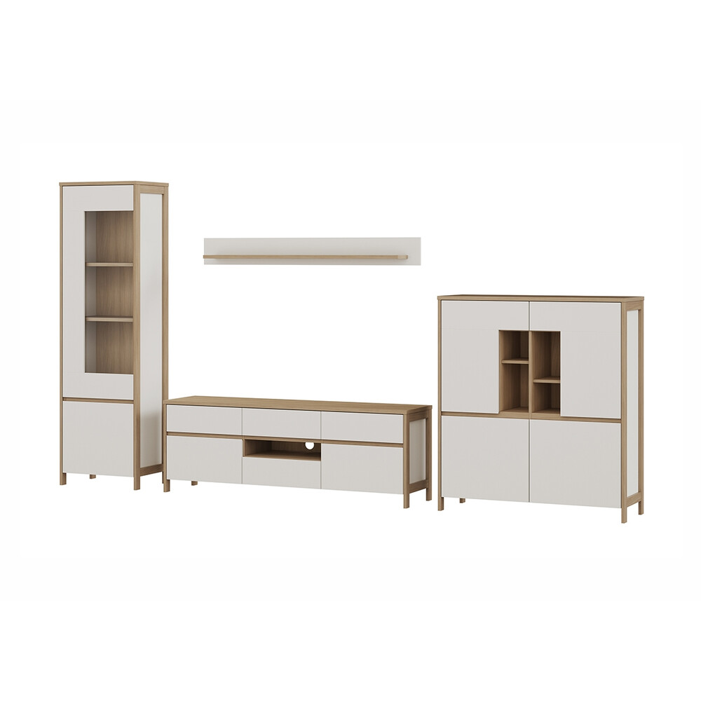 Elutoakomplekt STRANDA valge / tamm