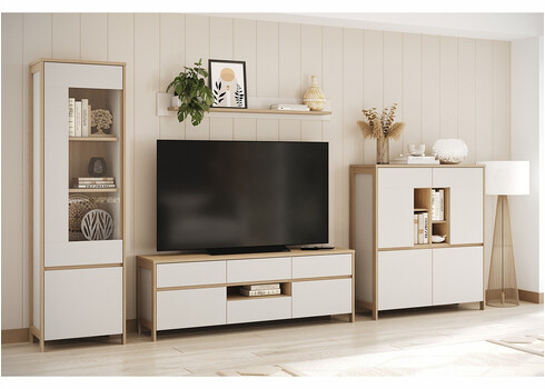 Elutoakomplekt STRANDA valge / tamm