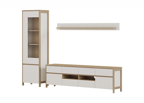 Elutoakomplekt STRANDA valge / tamm