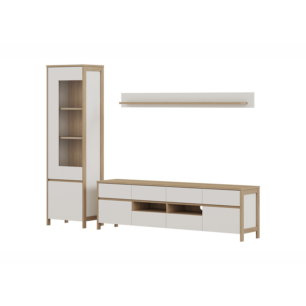 Elutoakomplekt STRANDA valge / tamm