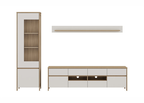 Elutoakomplekt STRANDA valge / tamm