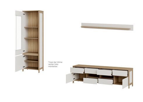 Elutoakomplekt STRANDA valge / tamm