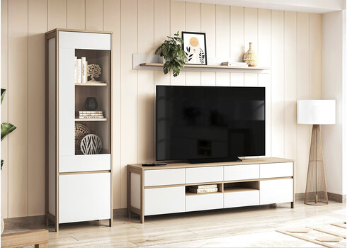 Elutoakomplekt STRANDA valge / tamm