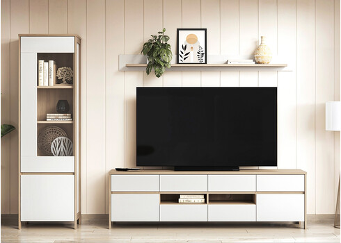 Elutoakomplekt STRANDA valge / tamm