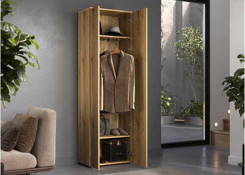 Esikukapp PURE BLISS tamm, 60x36xH195 cm