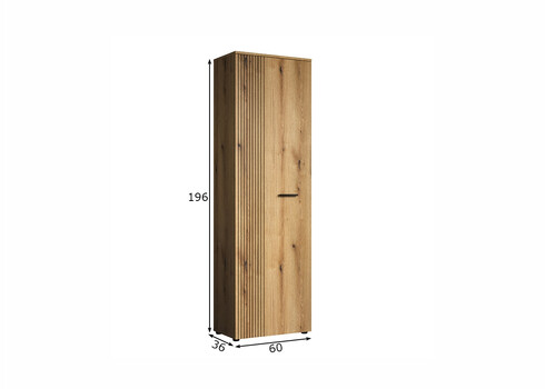 Esikukapp PURE BLISS tamm, 60x36xH195 cm