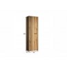 Esikukapp PURE BLISS tamm, 60x36xH195 cm
