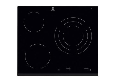 Int.keraamiline plaat, Electrolux, 3 keeduala, 60cm