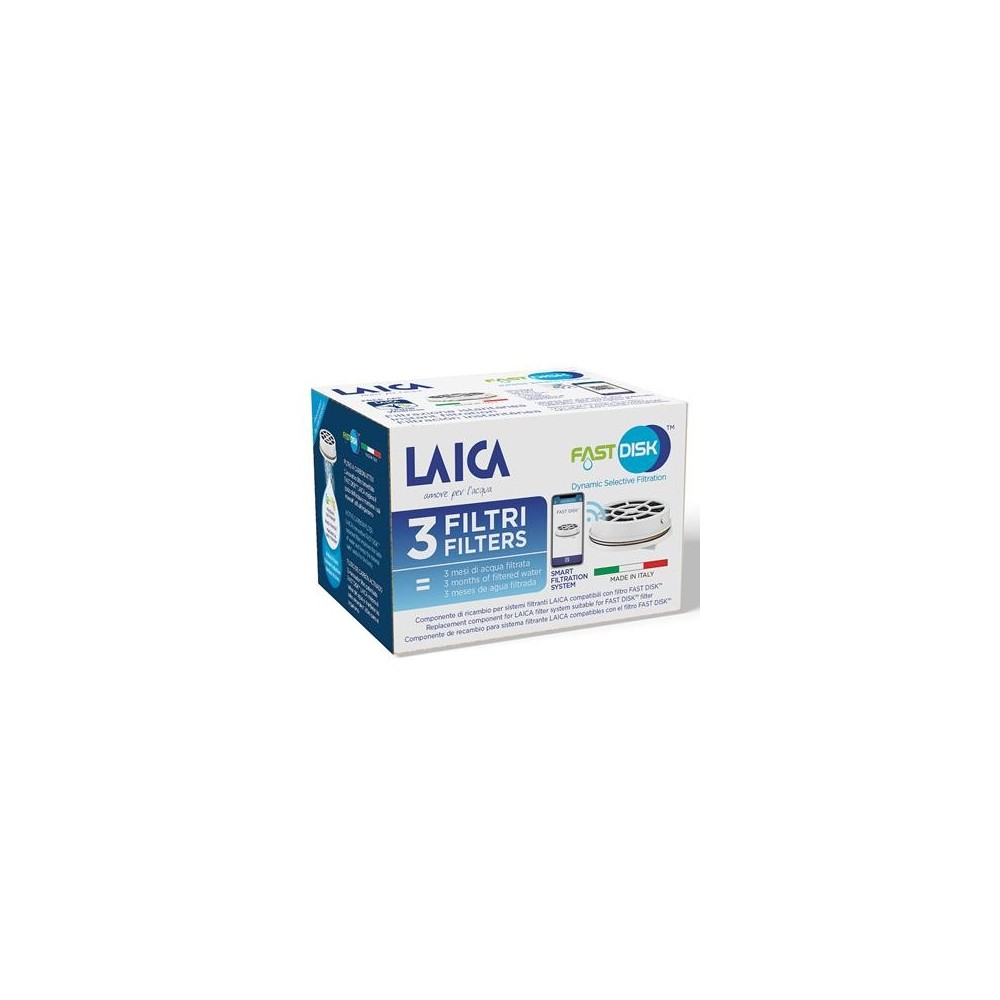Veefilter Fast Disk 3-pakk, Laica Veefilter Fast Disk 3-pakk, Laica