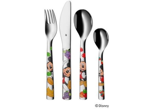 Laste söögiriistade komplekt, WMF 4-osaline, Mickey Mouse