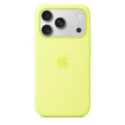 iPhone 17 Pro Silicone Case with MagSafe, Neon Yellow