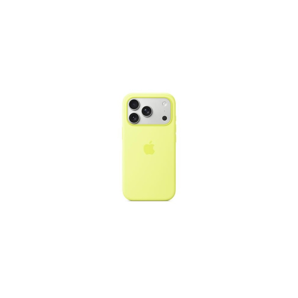 iPhone 17 Pro Silicone Case with MagSafe, Neon Yellow
